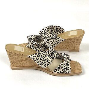New Dolce Vita Naji Knotted Cork Wedge Mule Sandal